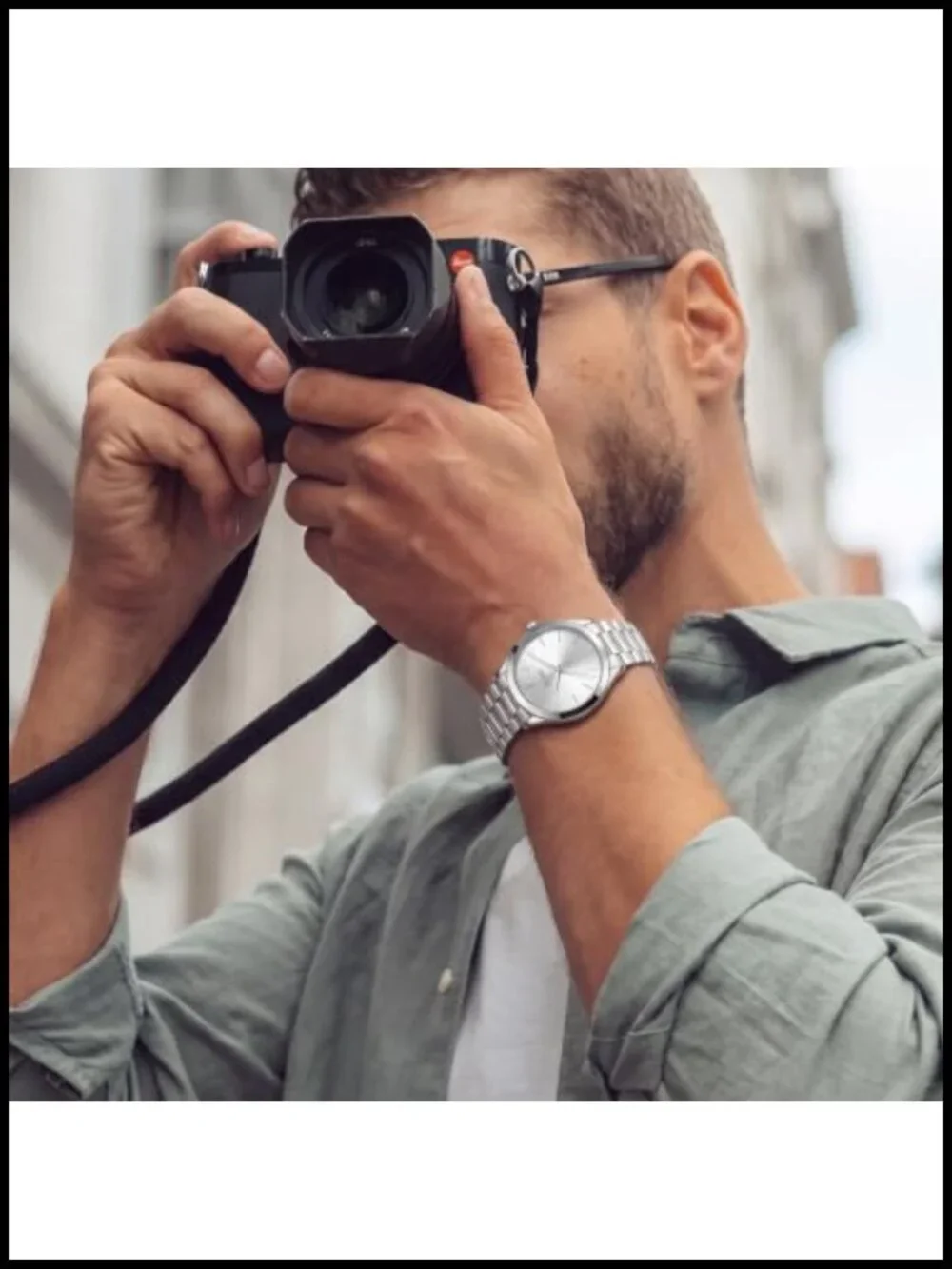 Men's Analog Stainless Steel Dress Watch Waterproof Quartz Japanese Movement